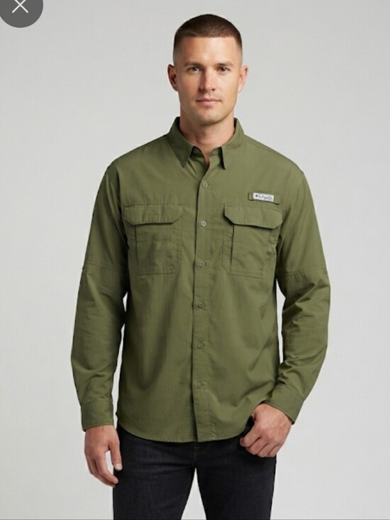 Field & Stream Other - Field & Stream Shirt Mens Large Green Button Down Fisherman Utility Fishing Sz L